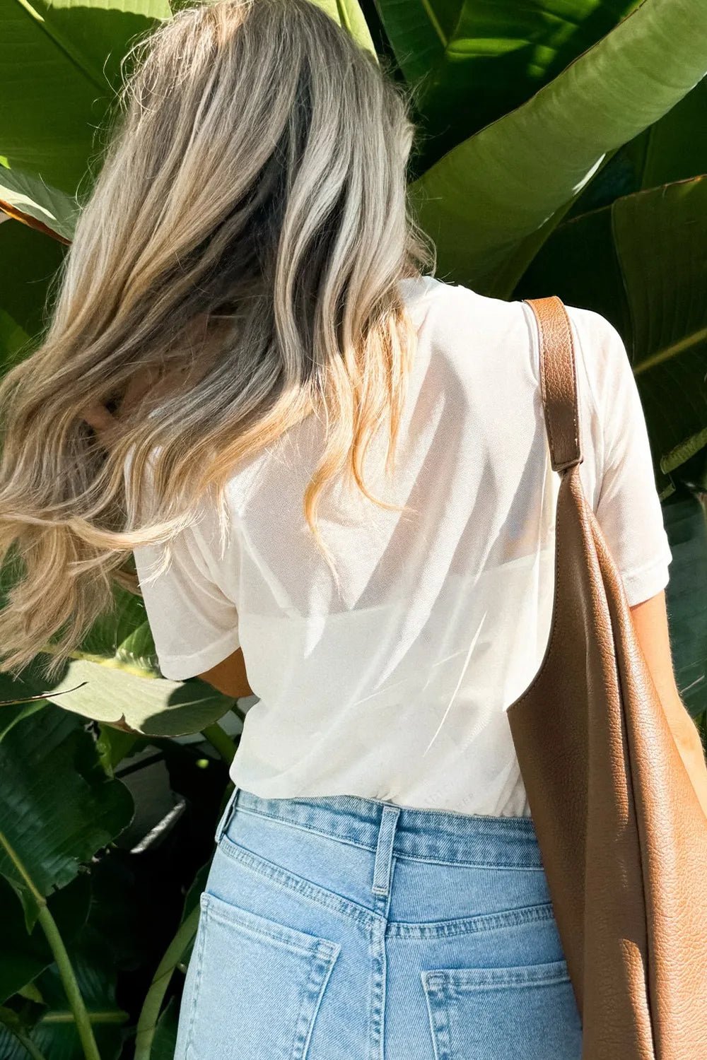 V-Neck Cami and Round Neck Short Sleeve Cover Up Set - -