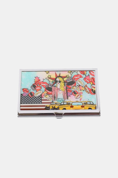 Nicole Lee USA Printed Business Card Case - Pop Girl One Size -