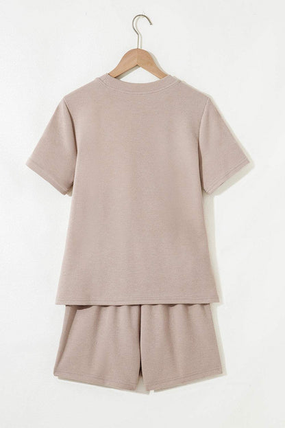 Colorblock Patchwork Tee and Shorts Set