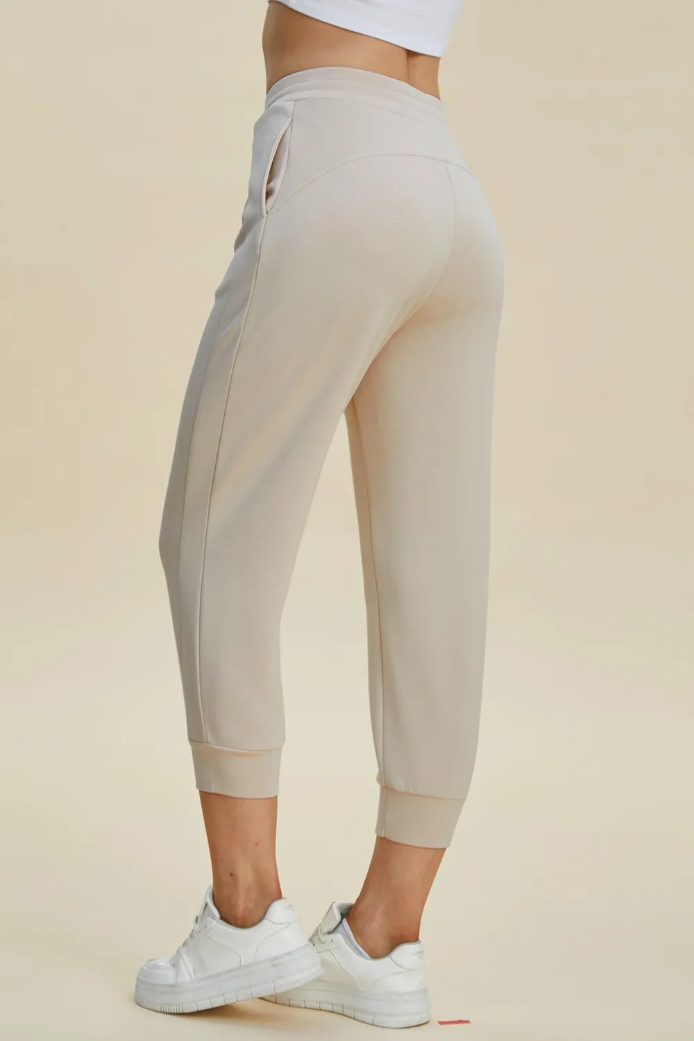 Basic Bae Full Size Air Scuba Drawstring High Waist Cropped Pants – | Shannon’s Chique Boutique